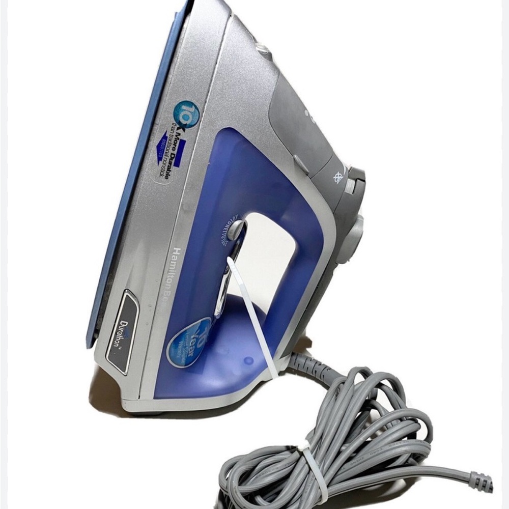 Blue and Gray Steam Iron